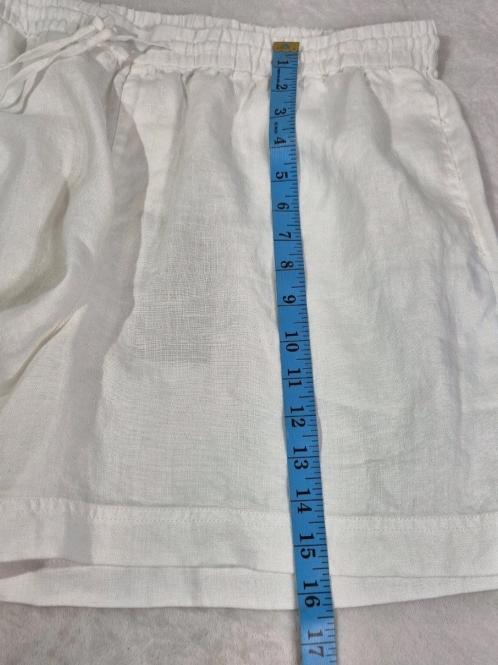 Tommy Bahama Linen Shorts Womens Size L Large Two Palms High-Rise White NWT 65 - Picture 10 of 12